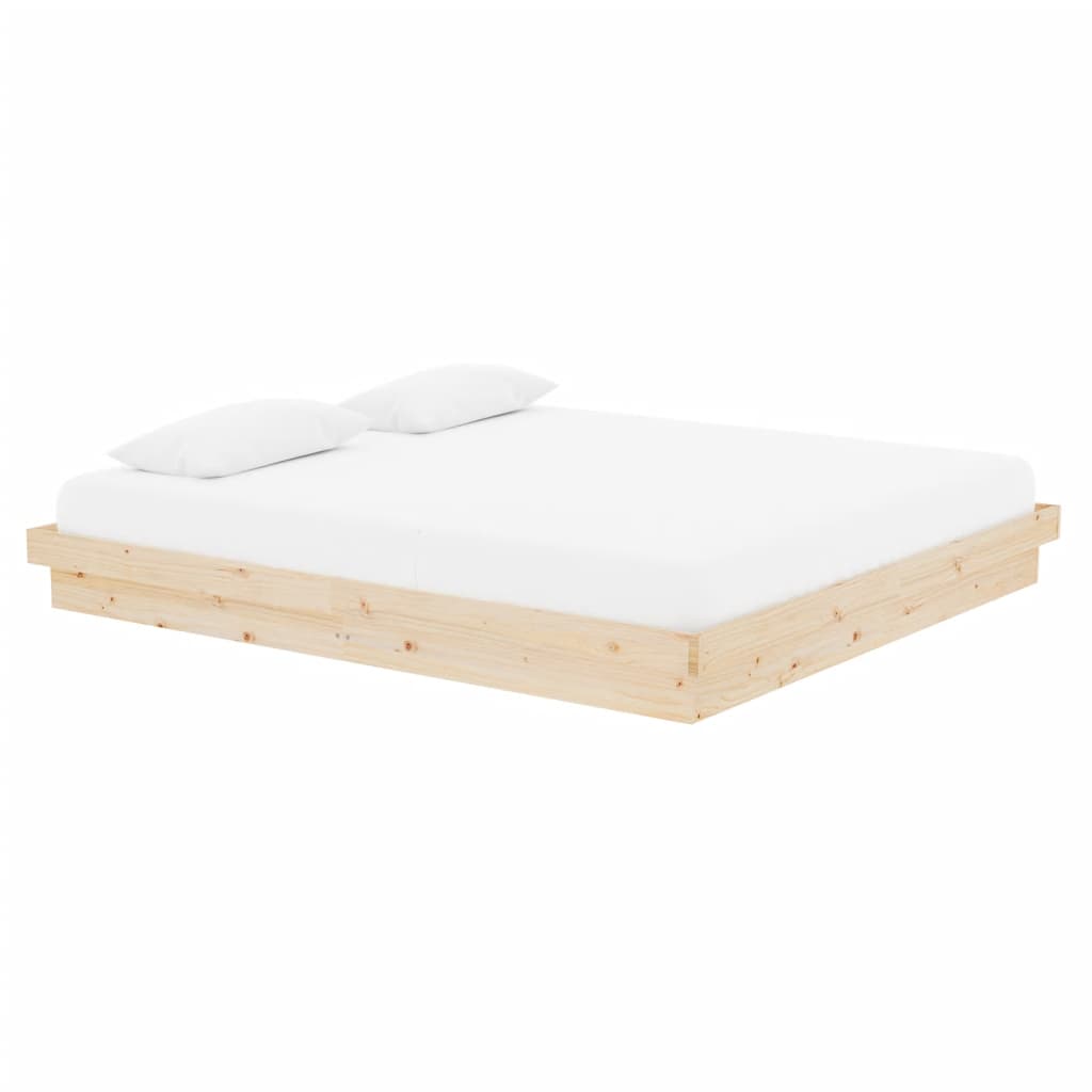 vidaXL Πλαίσιο Κρεβατιού 180 x 200 εκ. Μασίφ Ξύλο Super King Size