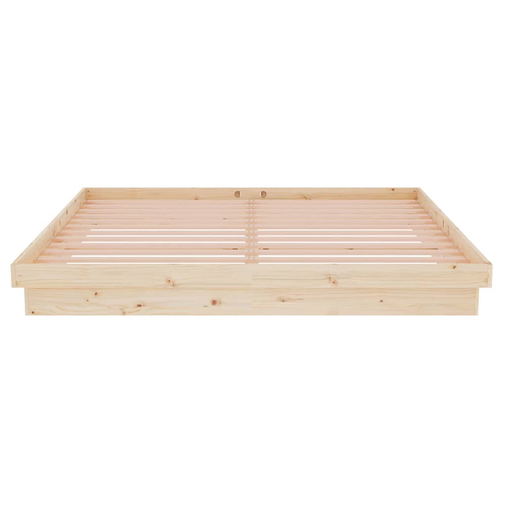 vidaXL Πλαίσιο Κρεβατιού 180 x 200 εκ. Μασίφ Ξύλο Super King Size