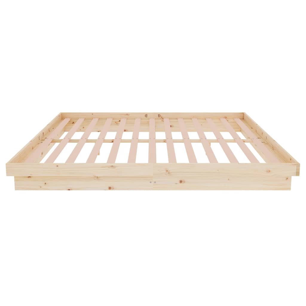 vidaXL Πλαίσιο Κρεβατιού 180 x 200 εκ. Μασίφ Ξύλο Super King Size