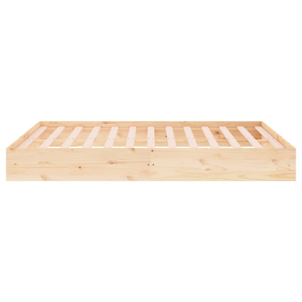 vidaXL Πλαίσιο Κρεβατιού 150 x 200 εκ. Μασίφ Ξύλο King Size