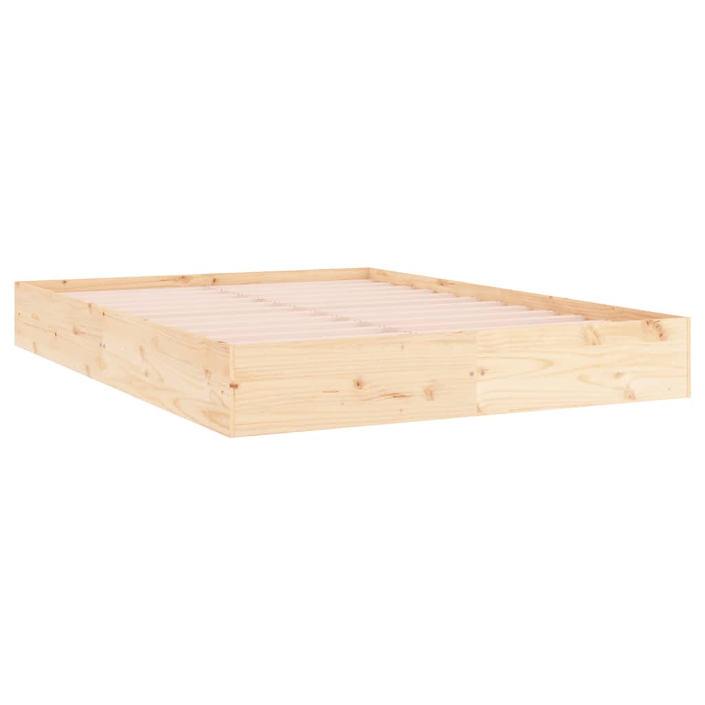 vidaXL Σκελετός Κρεβατιού Χωρίς Στρώμα 120x200 εκ Μασίφ Ξύλο