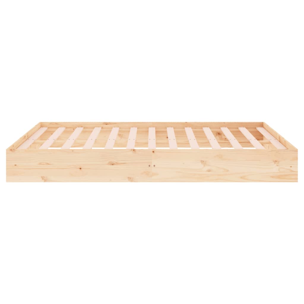 vidaXL Σκελετός Κρεβατιού Χωρίς Στρώμα 120x200 εκ Μασίφ Ξύλο