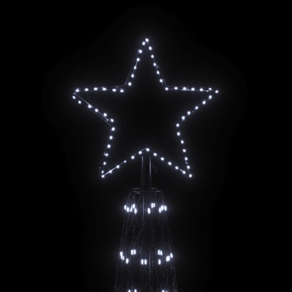 vidaXL Χριστουγεννιάτικο Δέντρο Κώνος 3000 LED Ψυχρό Λευκό 230x800 εκ.