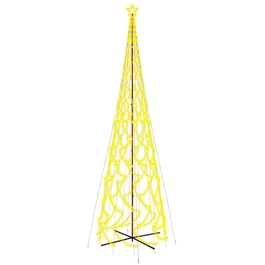 vidaXL Χριστουγεννιάτικο Δέντρο Κώνος 3000 LED Θερμό Λευκό 230x800 εκ.