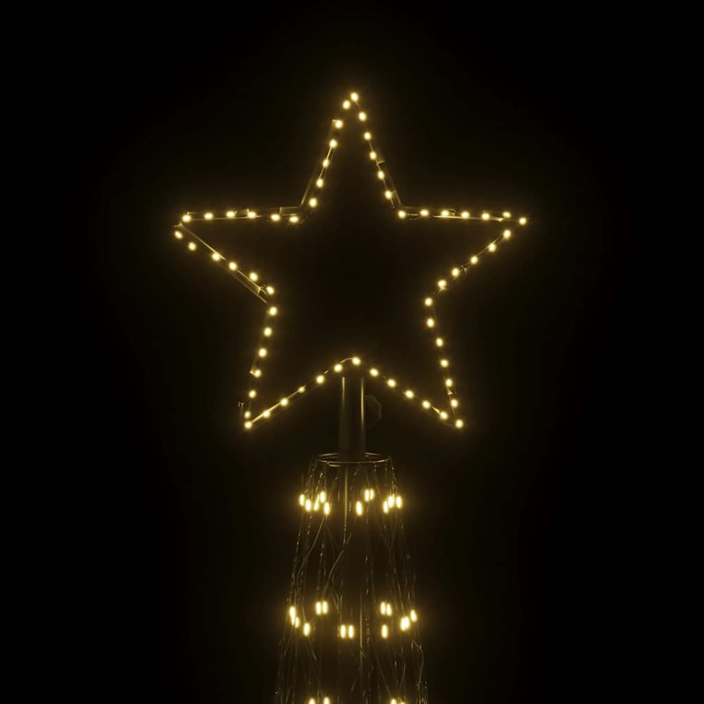 vidaXL Χριστουγεννιάτικο Δέντρο Κώνος 3000 LED Θερμό Λευκό 230x800 εκ.