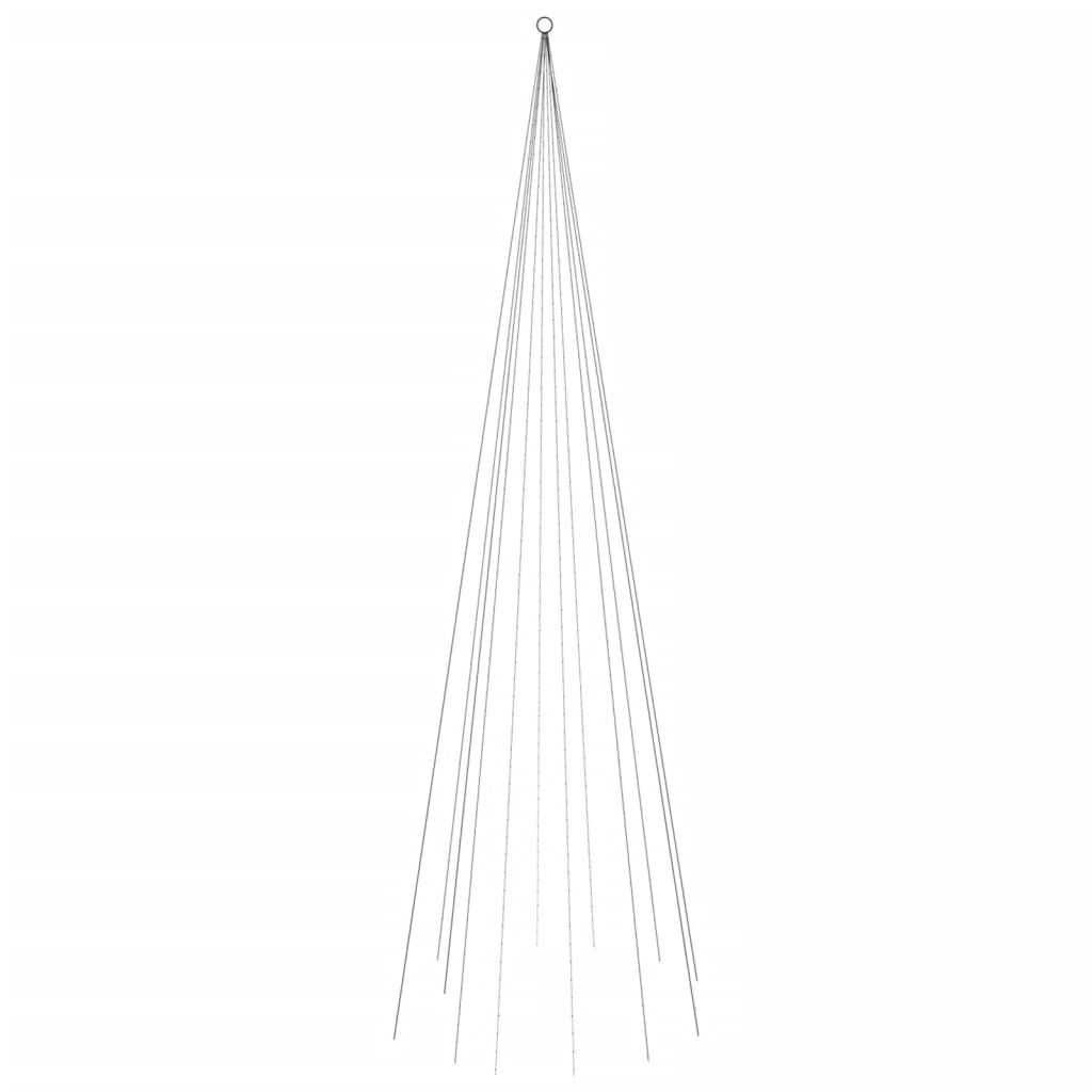 vidaXL Χριστουγεν. Δέντρο για Ιστό Σημαίας 732 LED Πολύχρωμο 500 εκ.