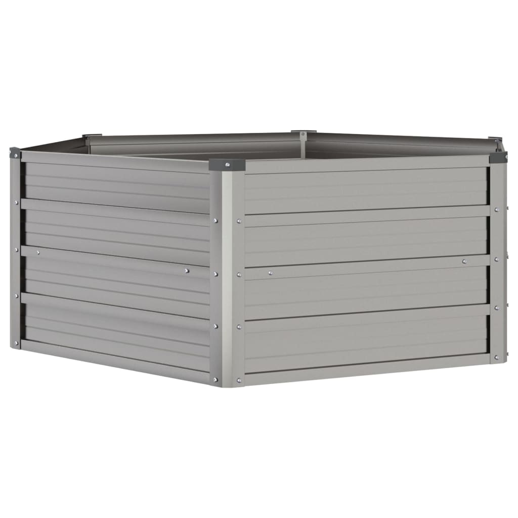vidaXL Ζαρντινιέρα Σκουριασμένο 129x129x45 εκ. Ατσάλι Σκληρυθέν Αέρα
