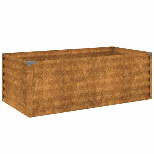vidaXL Υπερυψωμένο Ζαρντινιέρα Κήπου 100 x 50 x 36 εκ. από Ατσάλι Corten