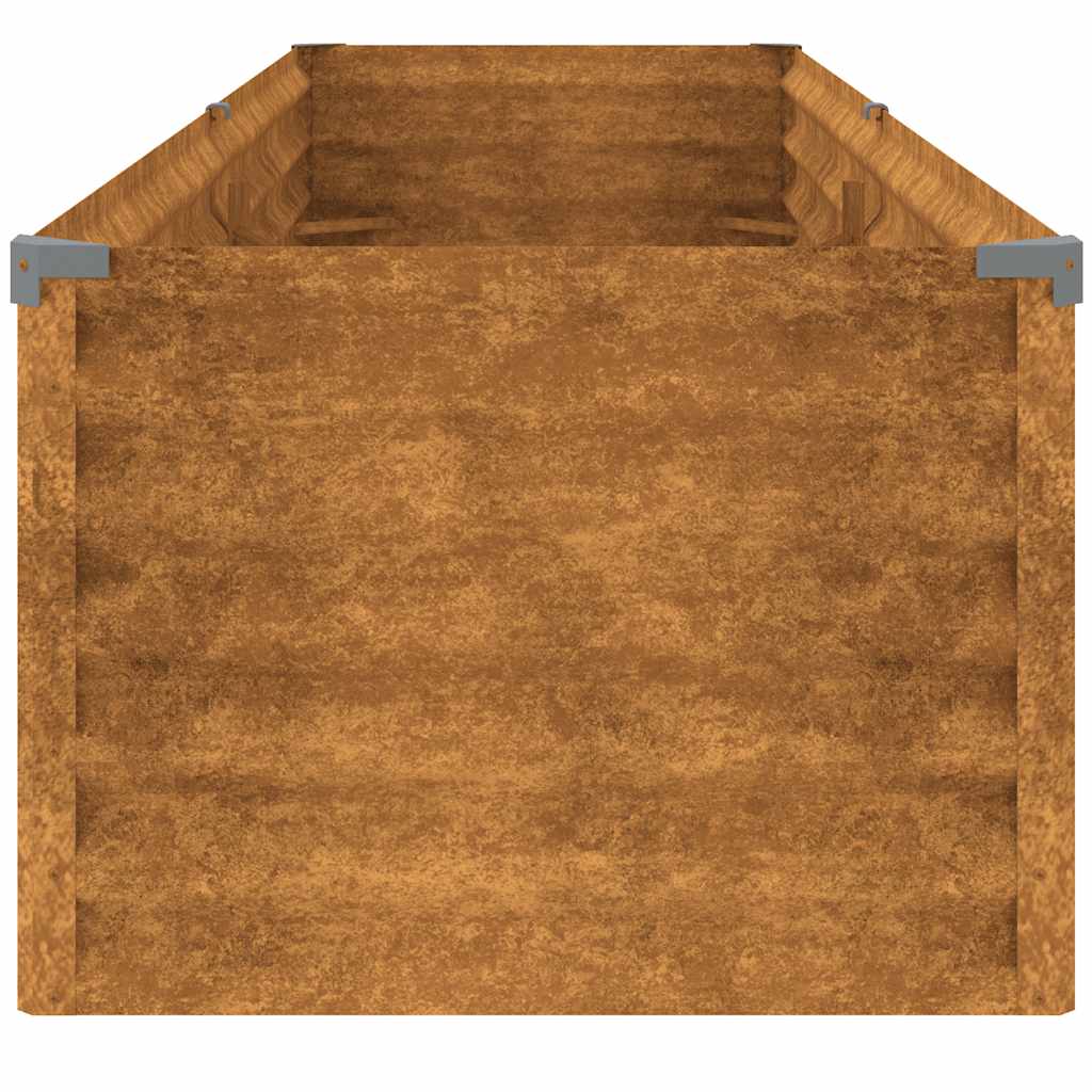 vidaXL Υπερυψωμένο Ζαρντινιέρα Κήπου 194 x 50 x 36 εκ. από Ατσάλι Corten