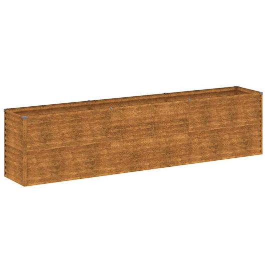 vidaXL Υπερυψωμένο Ζαρντινιέρα Κήπου 291 x 50 x 69 εκ. από Ατσάλι Corten