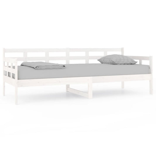 vidaXL Καναπές Κρεβάτι Λευκός 80 x 200 εκ. από Μασίφ Ξύλο Πεύκου