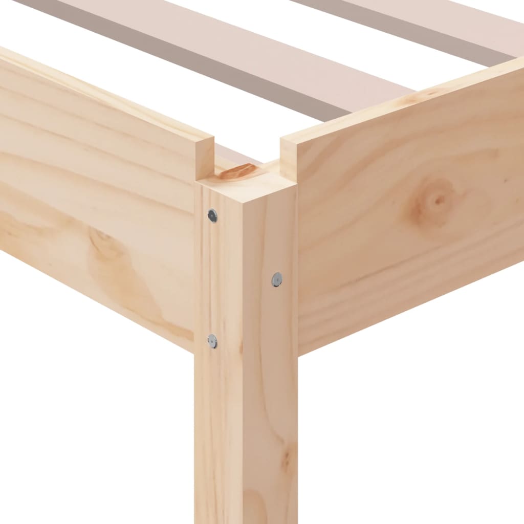 vidaXL Κρεβάτι Στοιβαζόμενο 75x190 εκ. από Μασίφ Ξύλο Πεύκου