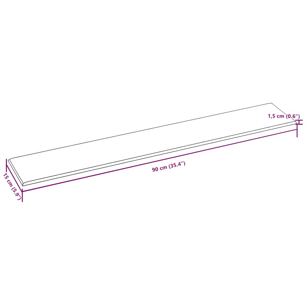 vidaXL Πάνελ Τοίχου 12 τεμ. Γκρι 90 x 15 εκ. 1,62 μ² Συνθετικό Δέρμα