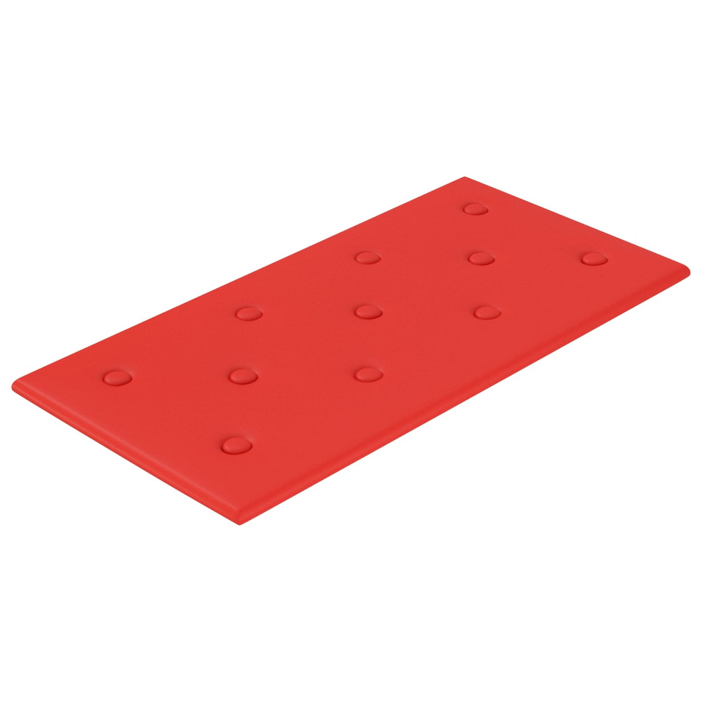 vidaXL Κεφαλάρι Τοίχου 12 τμχ. Κόκκινο Τεχνητό Δέρμα