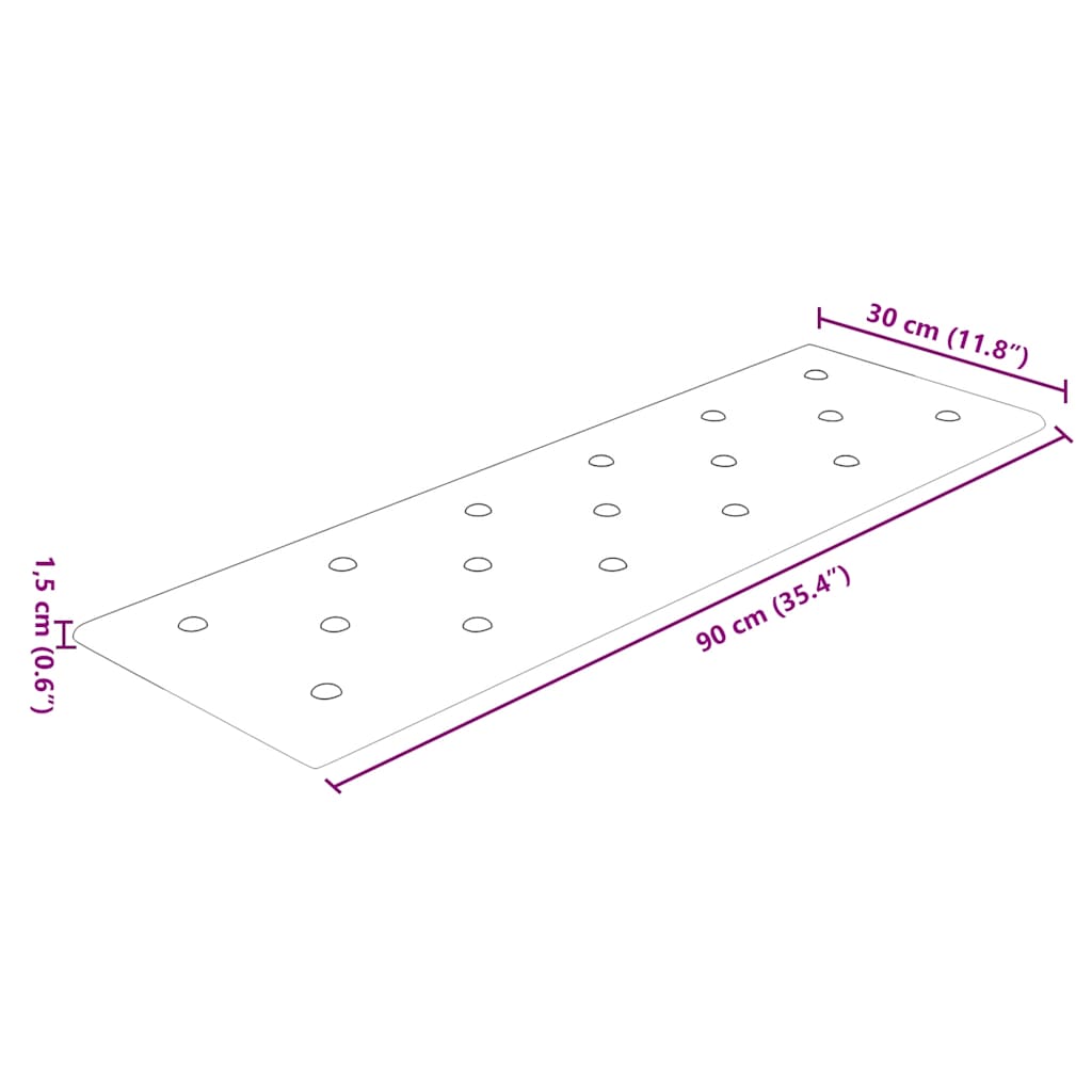 vidaXL Πάνελ Τοίχου 12 τεμ. Κρεμ 90 x 30 εκ. 3,24 μ² Συνθετικό Δέρμα