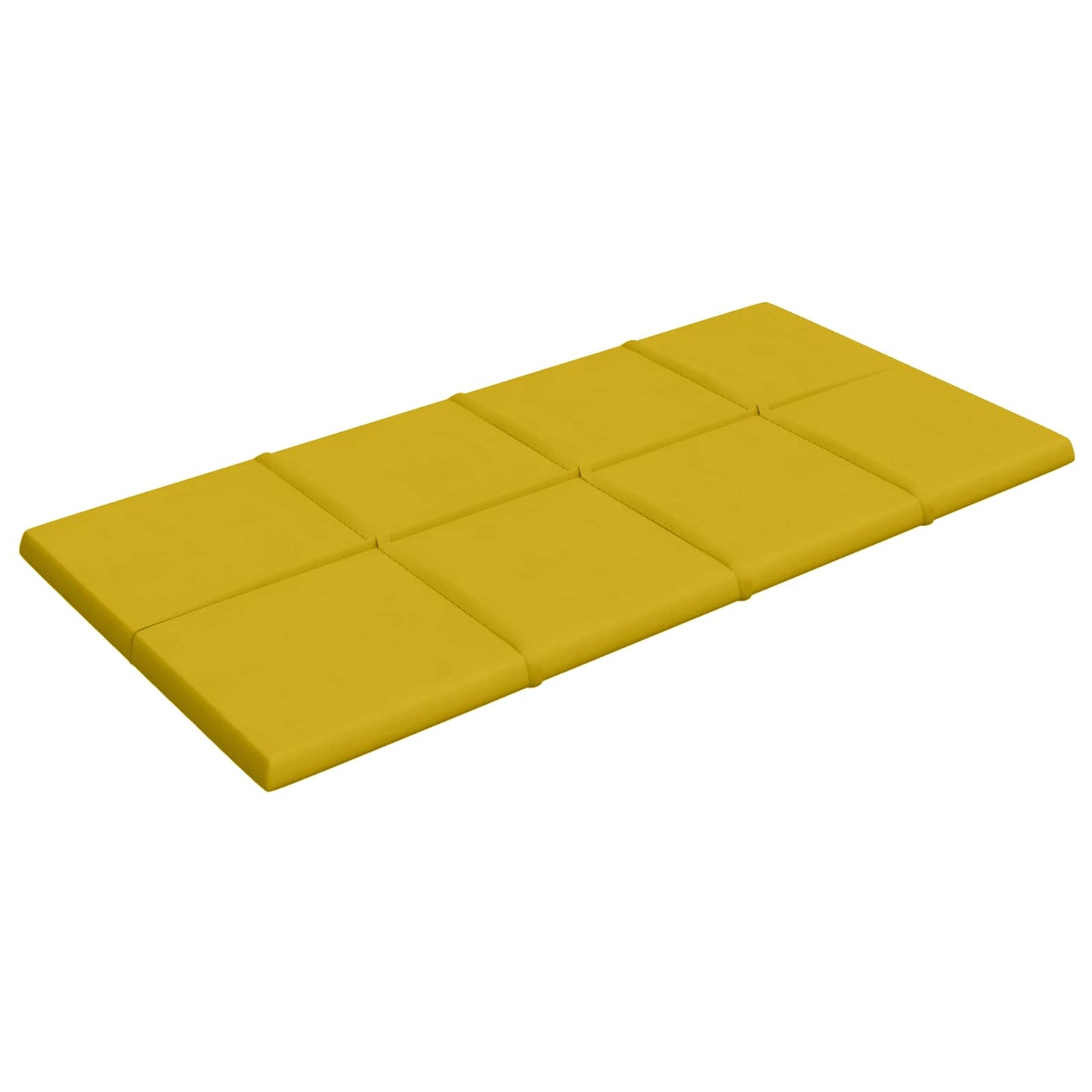 vidaXL Κεφαλάρι Τοίχου 12 pcs Κίτρινο 60 x 30 cm Βελούδο
