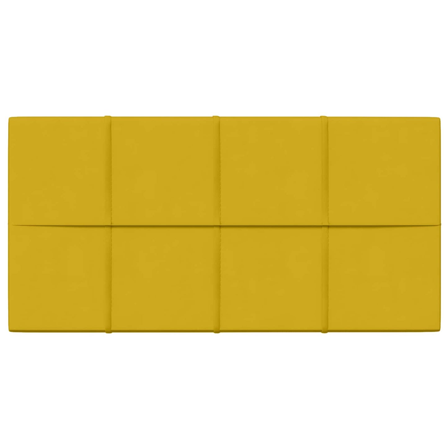 vidaXL Κεφαλάρι Τοίχου 12 pcs Κίτρινο 60 x 30 cm Βελούδο