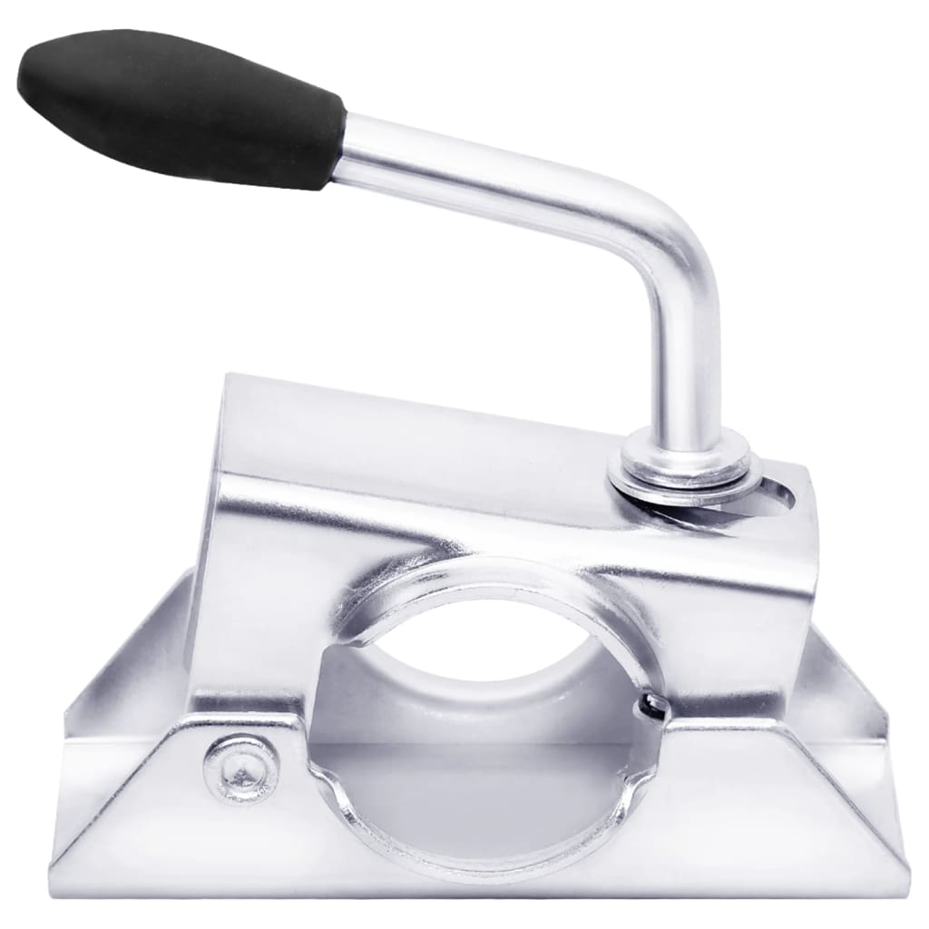 vidaXL Ποδαράκι με Σφιγκτήρες 2Τεμ 13,5x6,5x14 εκ. Γαλβ. Χάλυβα