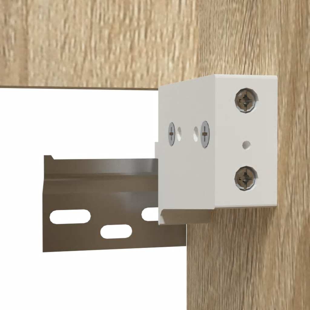 vidaXL Ντουλάπι Μπάνιου με Καθρέφτη Sonoma Δρυς από Επεξεργασμένο Ξύλο