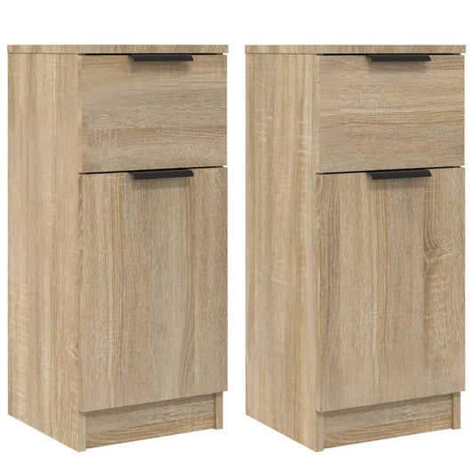 vidaXL Ντουλάπια 2 τεμ. Sonoma Δρυς 30x30x70 εκ. Επεξεργασμένο Ξύλο