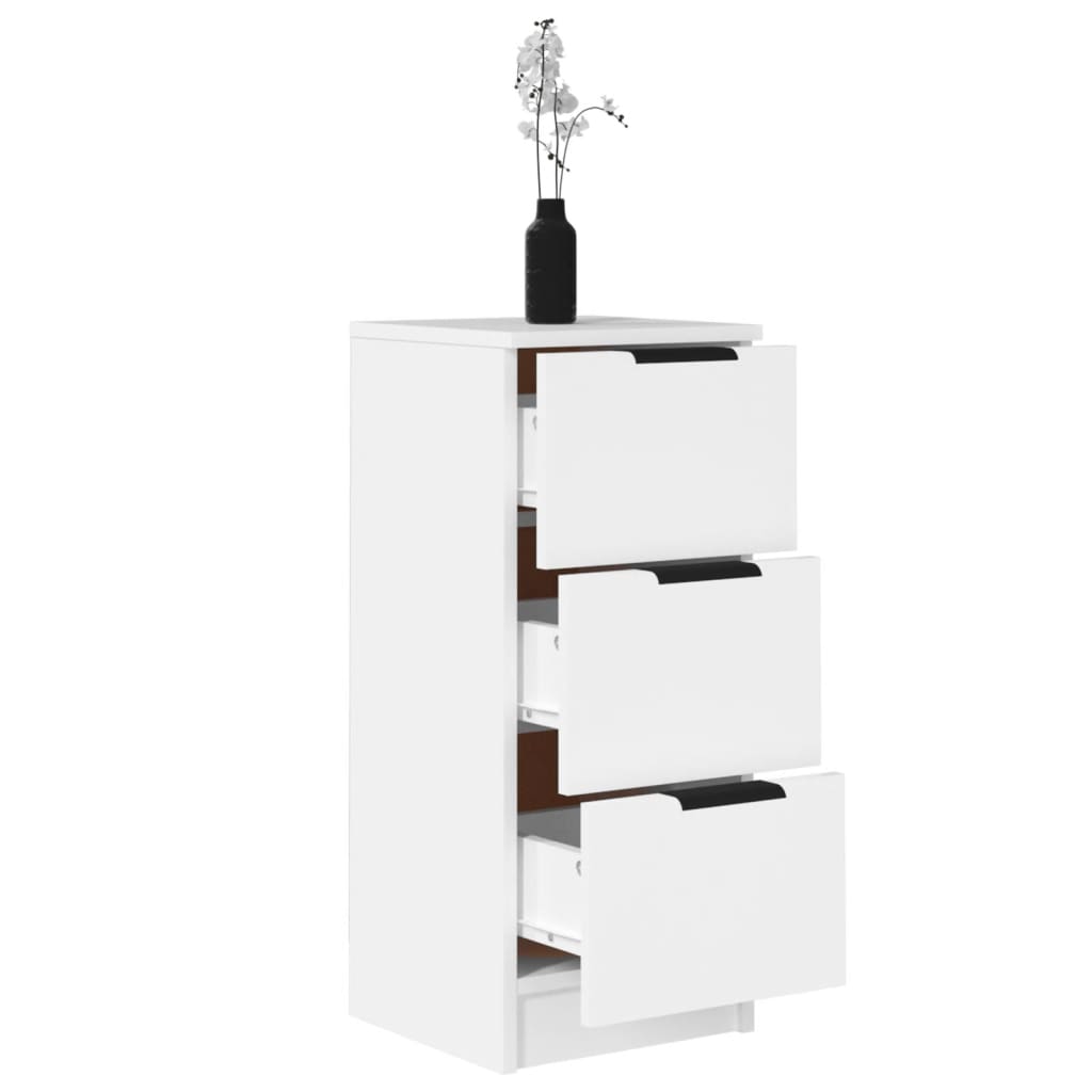 vidaXL Μπουφές Λευκά 30 x 30 x 70 εκ. από Επεξεργασμένο Ξύλο