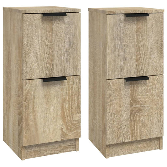 vidaXL Ντουλάπια 2 τεμ. Sonoma Δρυς 30x30x70 εκ. Επεξεργασμένο Ξύλο