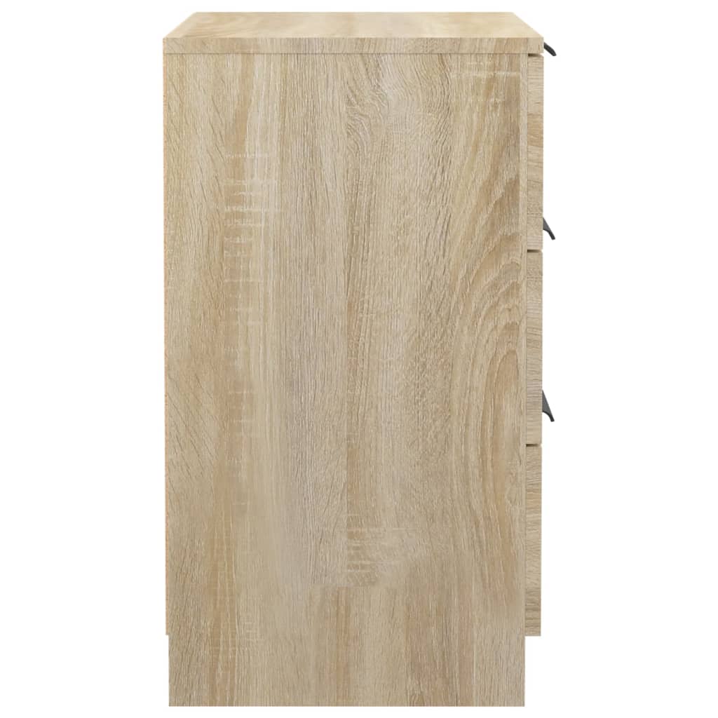 vidaXL Κομοδίνα 2 τεμ. Sonoma Δρυς 40 x 36 x 65 εκ.