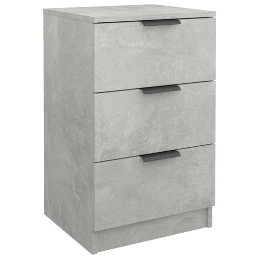 vidaXL Κομοδίνα Γκρι Σκυροδέματος 40x36x65 εκ.