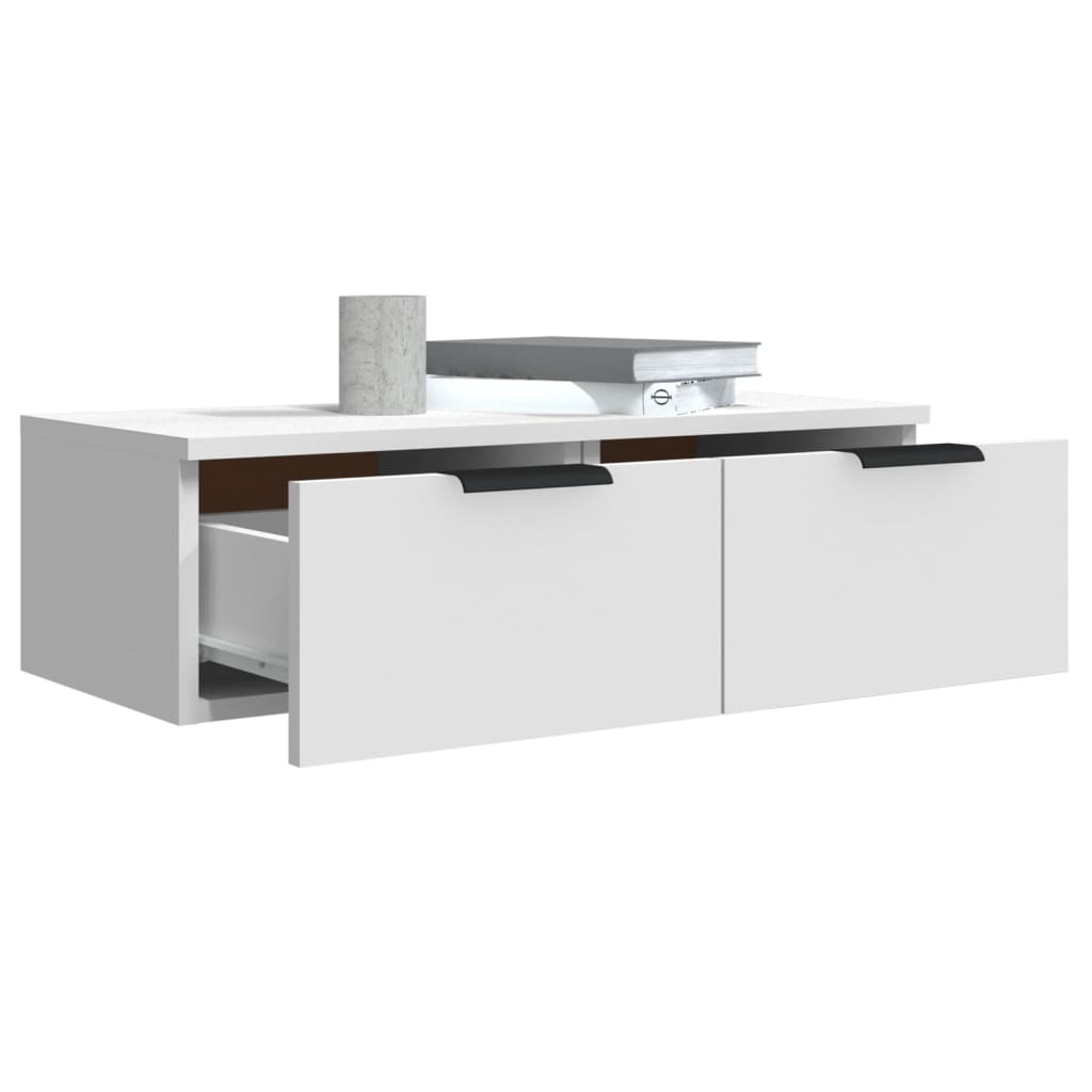 vidaXL Ντουλάπι Τοίχου Λευκό 68 x 30 x 20 εκ. από Επεξεργασμένο Ξύλο