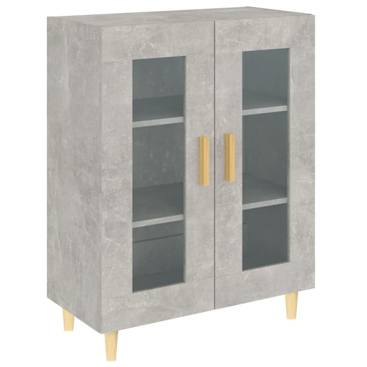 vidaXL Ντουλάπι Γκρι Σκυροδέματος 69,5x34x90 εκ. Επεξεργασμένο Ξύλο