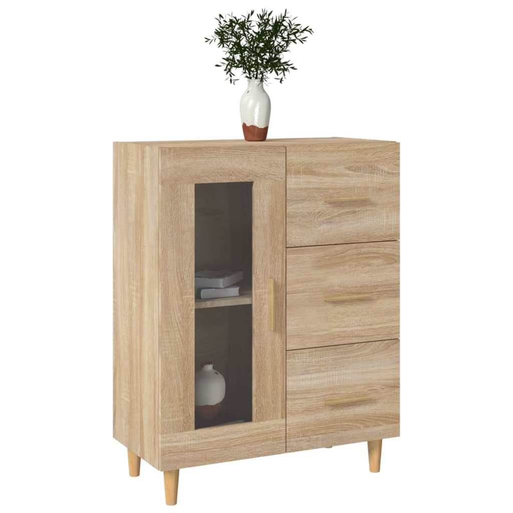 vidaXL Ντουλάπι Sonoma Δρυς 69,5 x 34 x 90 εκ. από Επεξεργασμένο Ξύλο