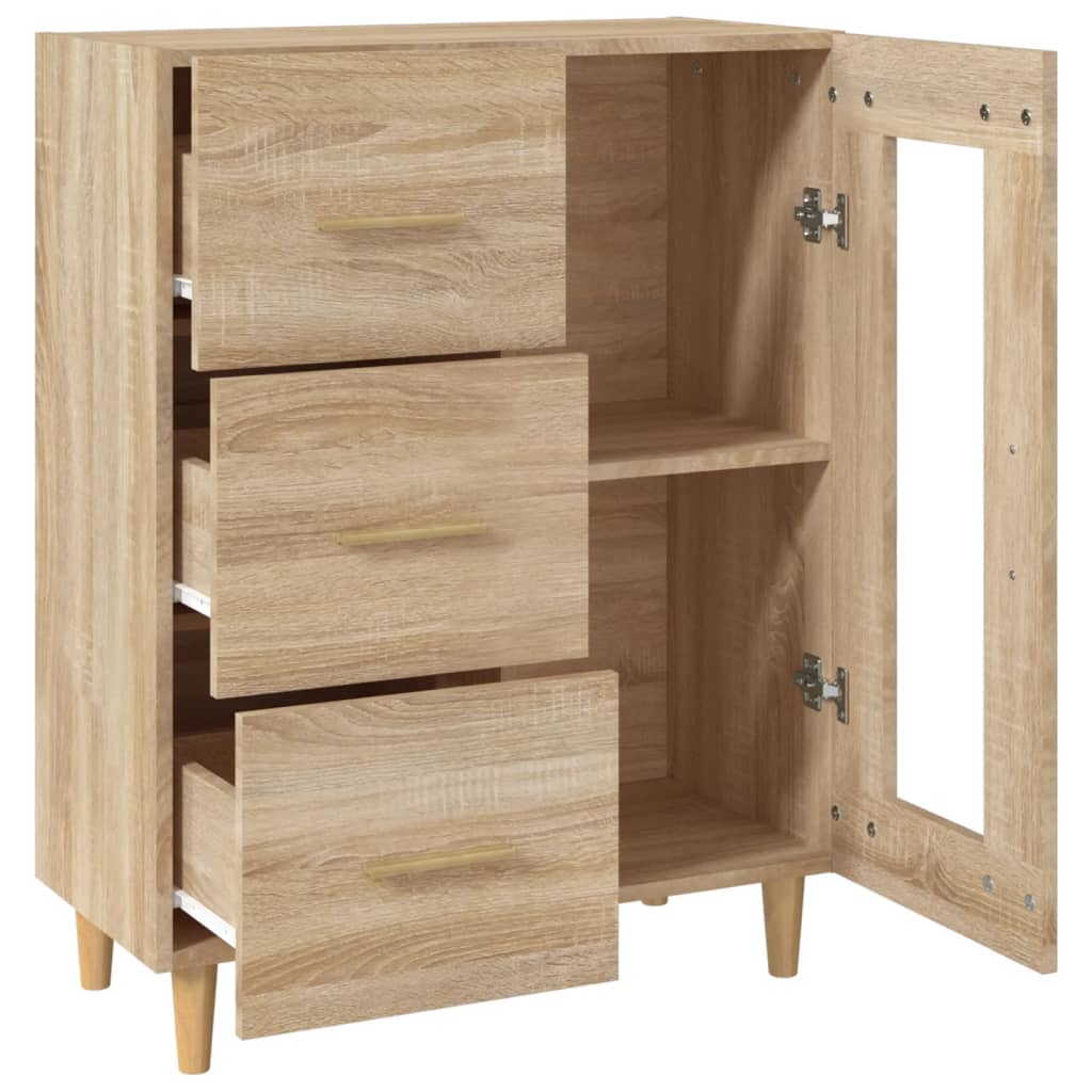 vidaXL Ντουλάπι Sonoma Δρυς 69,5 x 34 x 90 εκ. από Επεξεργασμένο Ξύλο