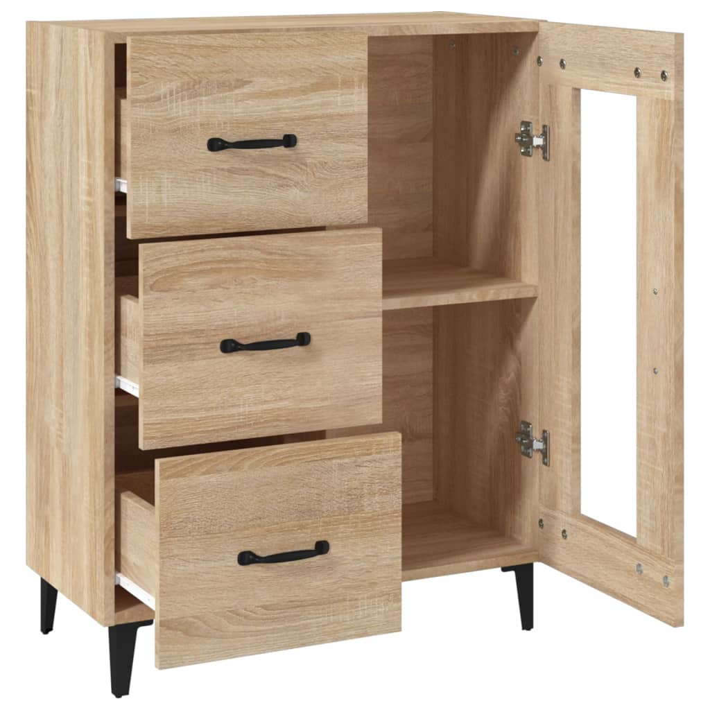 vidaXL Ντουλάπι Sonoma Δρυς 69,5 x 34 x 90 εκ. από Επεξεργασμένο Ξύλο