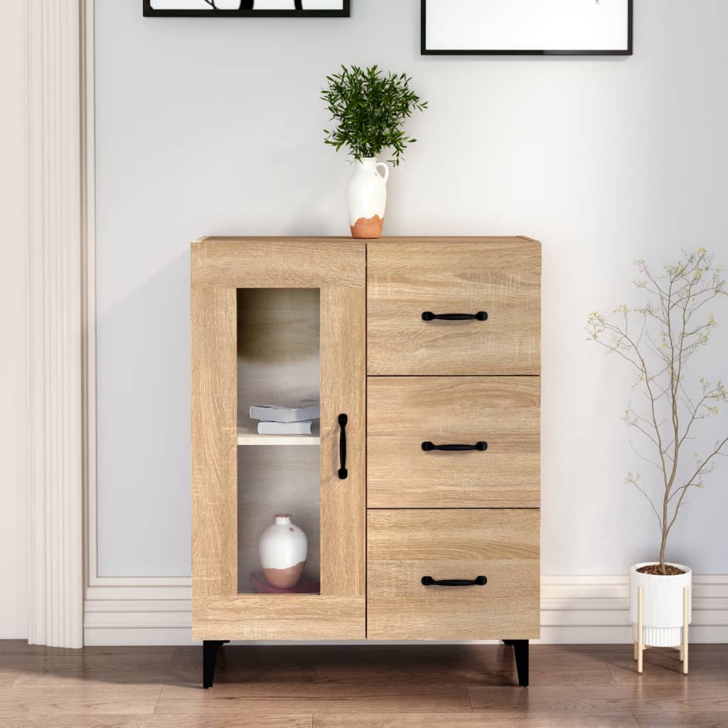 vidaXL Ντουλάπι Sonoma Δρυς 69,5 x 34 x 90 εκ. από Επεξεργασμένο Ξύλο