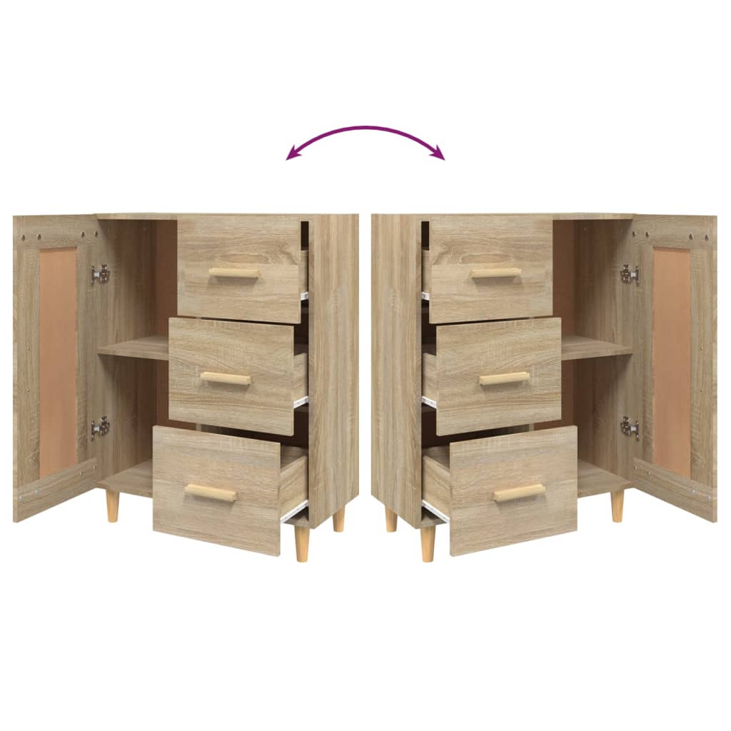 vidaXL Ντουλάπι Sonoma Δρυς 69,5 x 34 x 90 εκ. από Επεξεργασμένο Ξύλο