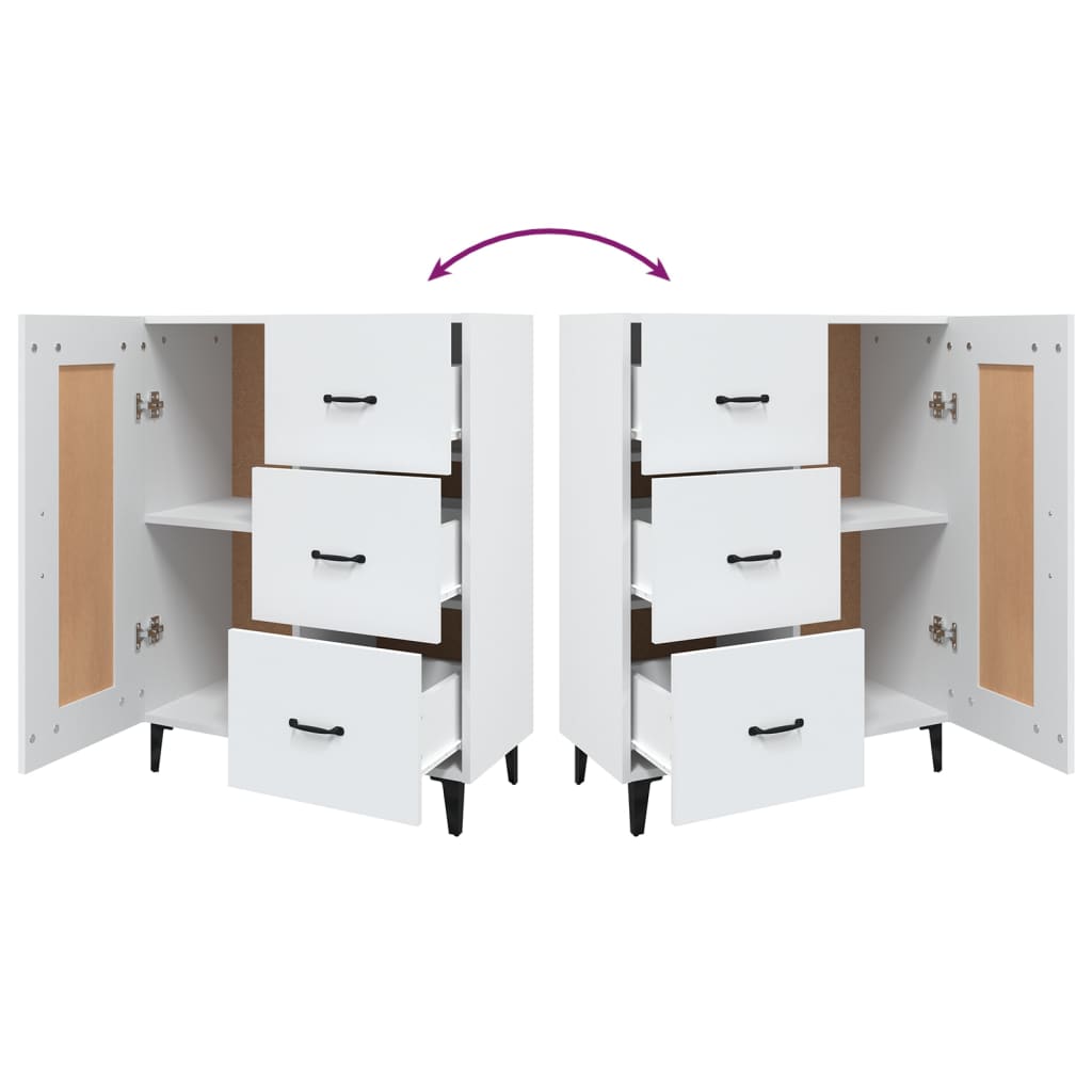 vidaXL Ντουλάπι Λευκό 69,5 x 34 x 90 εκ. από Επεξεργασμένο Ξύλο