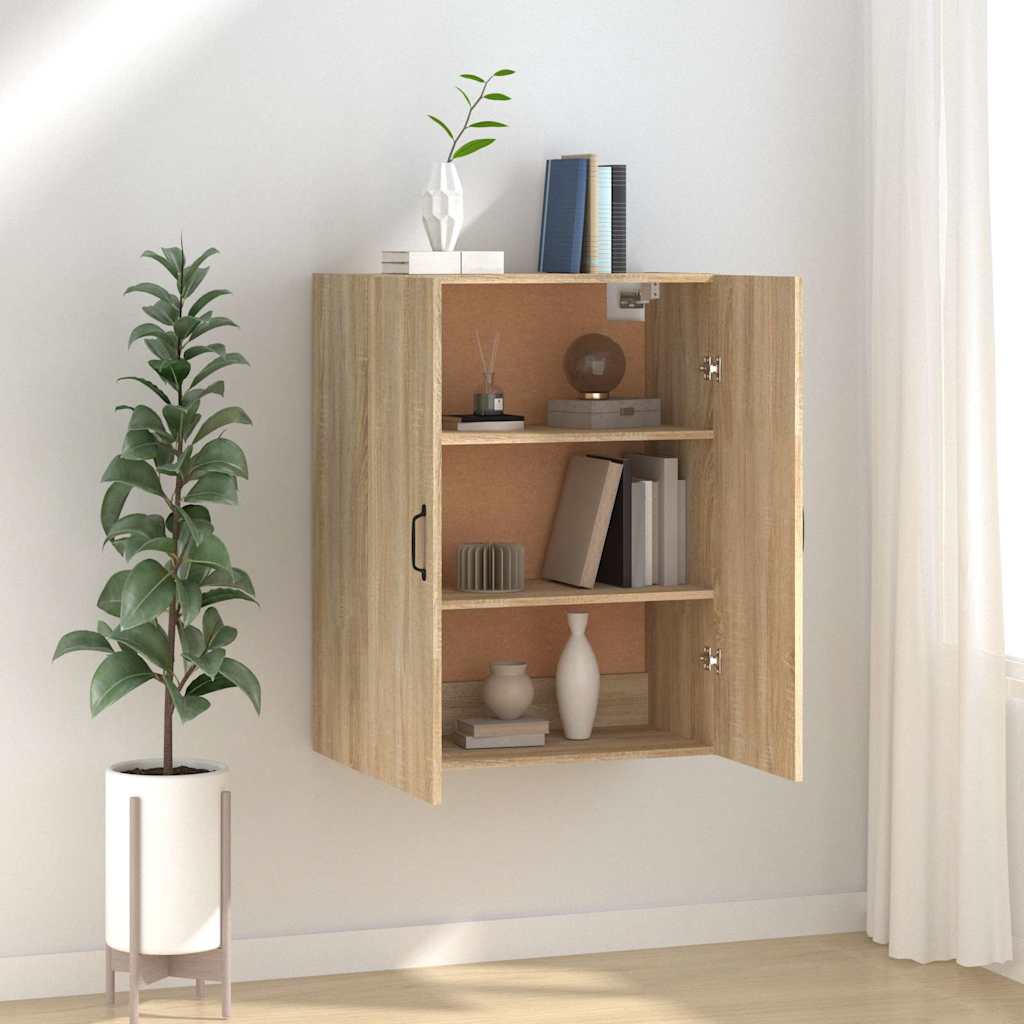vidaXL Ντουλάπι Κρεμαστό Sonoma Δρυς 69,5x34x90 εκ. Επεξεργασμένο Ξύλο