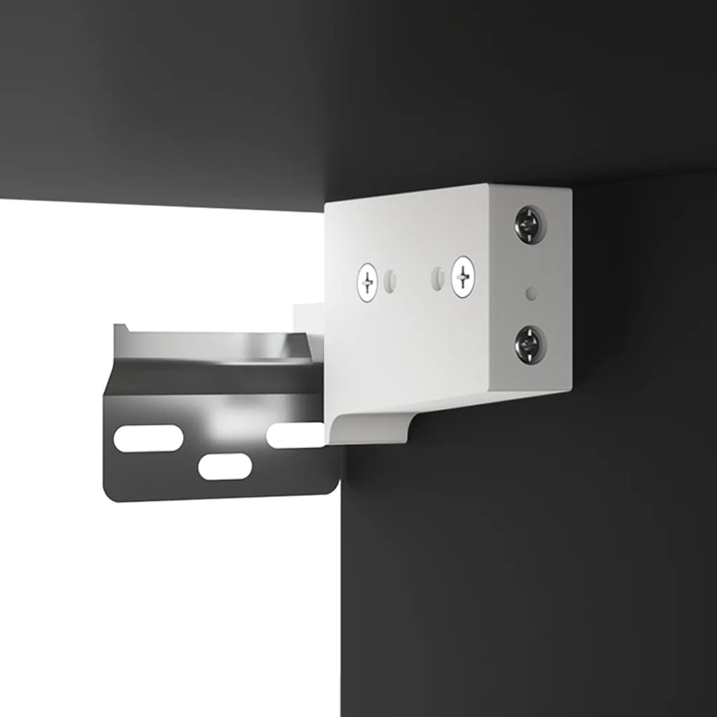 vidaXL Ντουλάπι Τοίχου Μαύρη 69,5x32,5x90 εκ. από Επεξεργασμένο Ξύλο