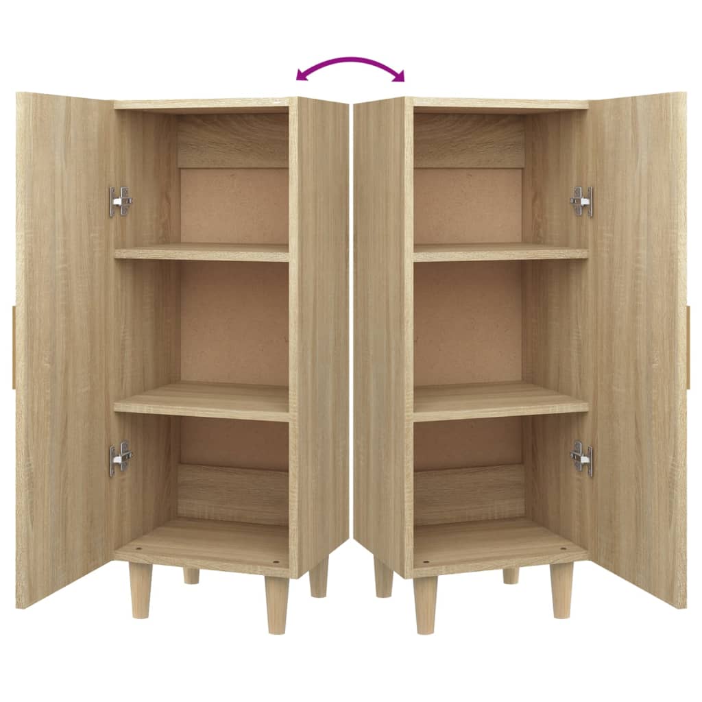 vidaXL Ντουλάπι Sonoma Δρυς 34,5x34x90 εκ. από Επεξεργασμένο Ξύλο