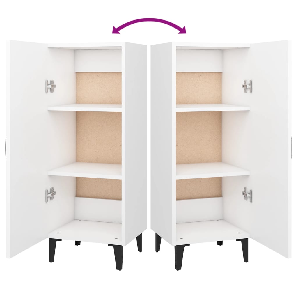 vidaXL Ντουλάπι Λευκό 34,5 x 34 x 90 εκ. από Επεξεργασμένο Ξύλο