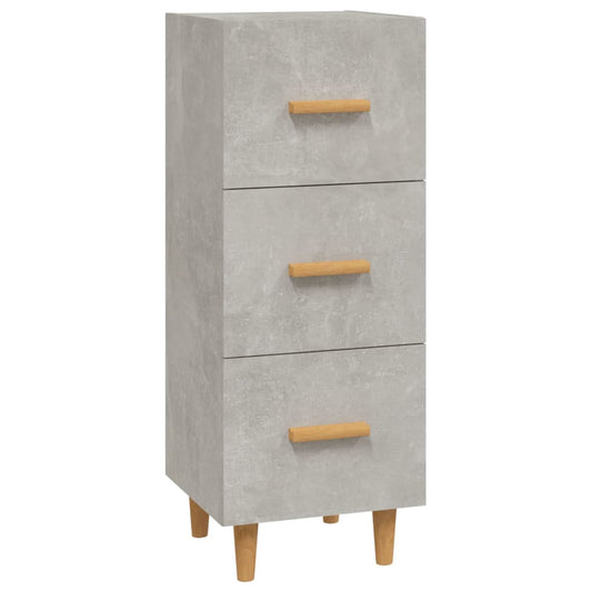 vidaXL Ντουλάπι Γκρι Σκυροδέματος 34,5x34x90 εκ. Επεξεργασμένο Ξύλο