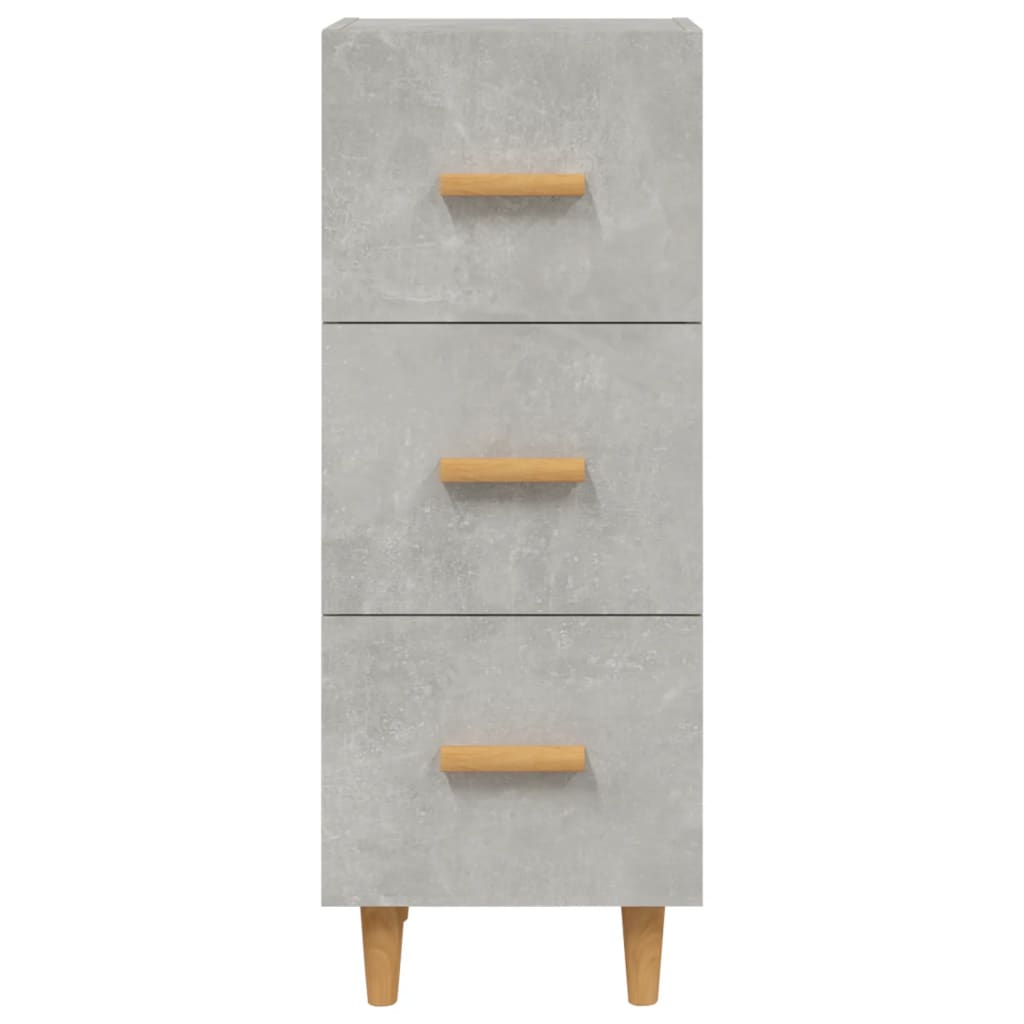 vidaXL Ντουλάπι Γκρι Σκυροδέματος 34,5x34x90 εκ. Επεξεργασμένο Ξύλο