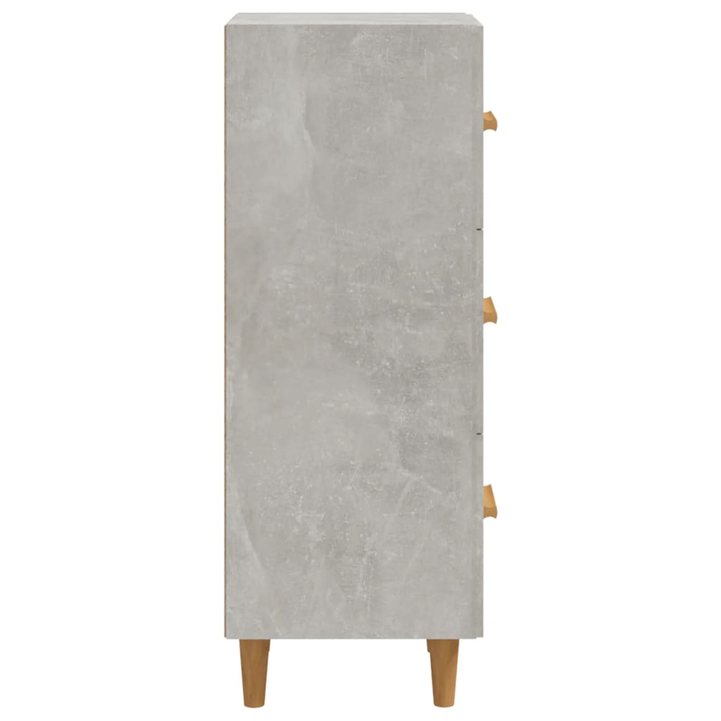 vidaXL Ντουλάπι Γκρι Σκυροδέματος 34,5x34x90 εκ. Επεξεργασμένο Ξύλο