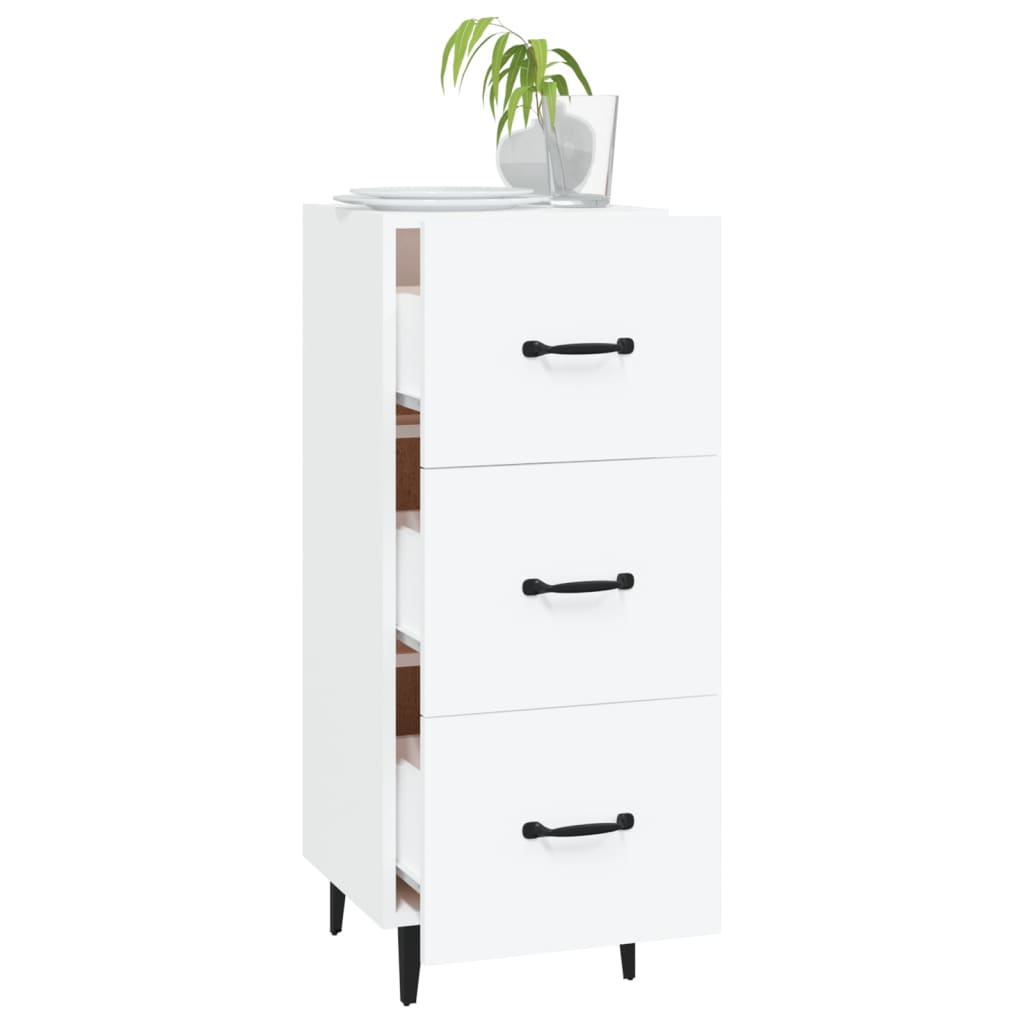 vidaXL Ντουλάπι Λευκό 34,5 x 34 x 90 εκ. από Επεξεργασμένο Ξύλο