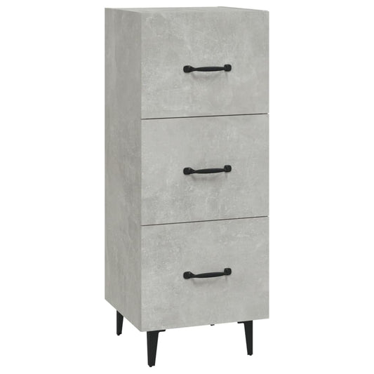 vidaXL Ντουλάπι Γκρι Σκυροδέματος 34,5x34x90 εκ. Επεξεργασμένο Ξύλο