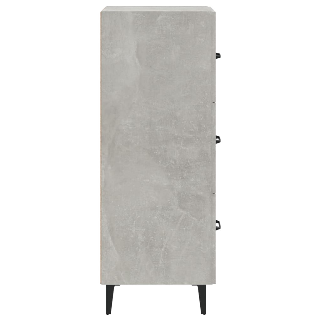 vidaXL Ντουλάπι Γκρι Σκυροδέματος 34,5x34x90 εκ. Επεξεργασμένο Ξύλο