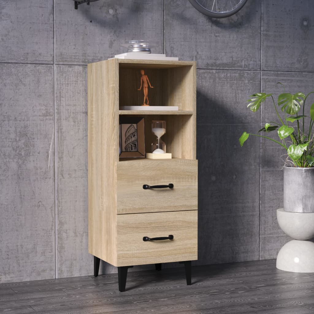vidaXL Ντουλάπι Sonoma Δρυς 34,5x34x90 εκ. από Επεξεργασμένο Ξύλο