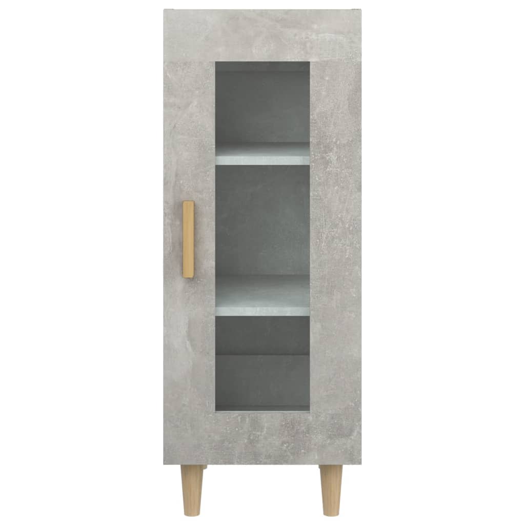 vidaXL Ντουλάπι Γκρι Σκυροδέματος 34,5x34x90 εκ. Επεξεργασμένο Ξύλο