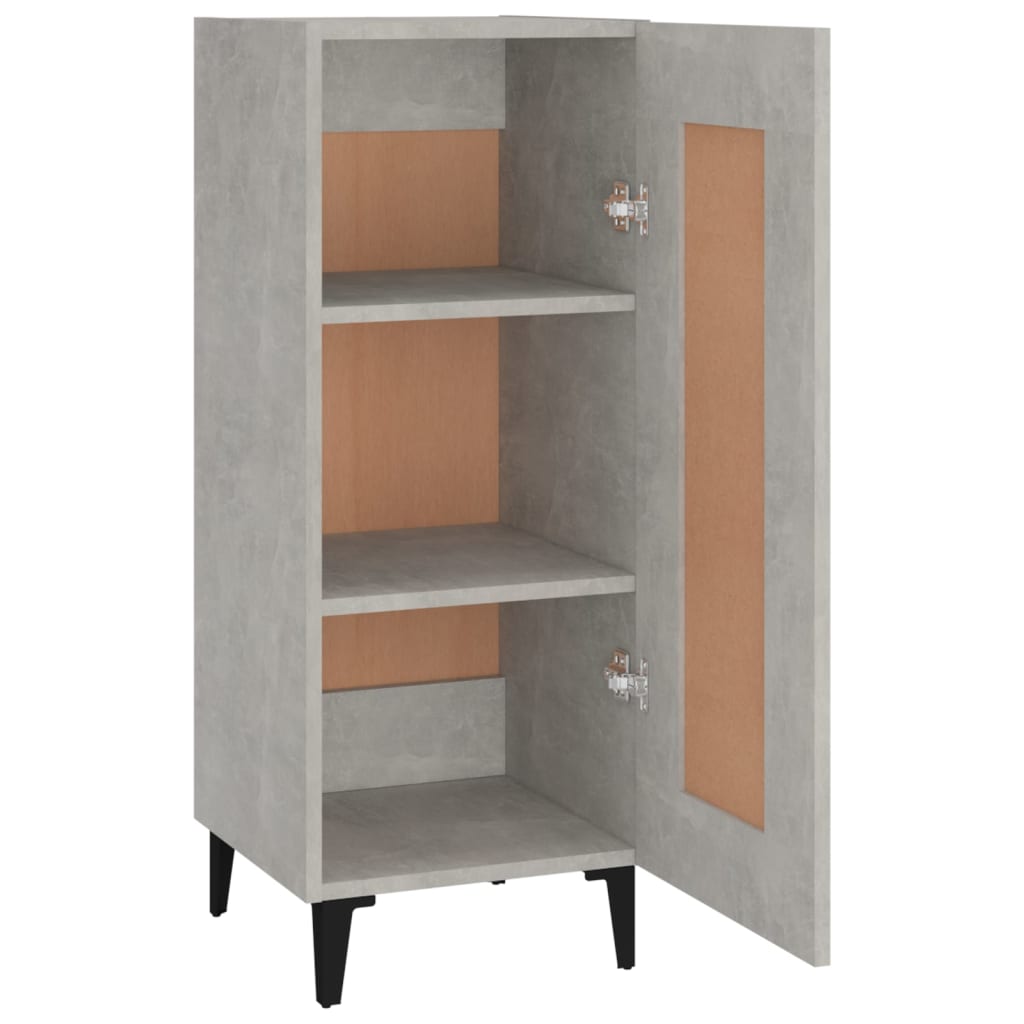 vidaXL Ντουλάπι Γκρι Σκυροδέματος 34,5x34x90 εκ. Επεξεργασμένο Ξύλο