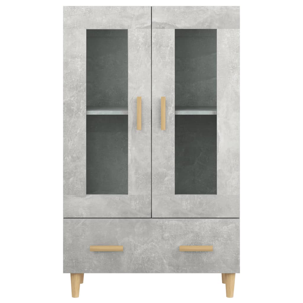 vidaXL Ντουλάπι Γκρι Σκυροδέματος 70x31x115 εκ. από Επεξεργασμένο Ξύλο